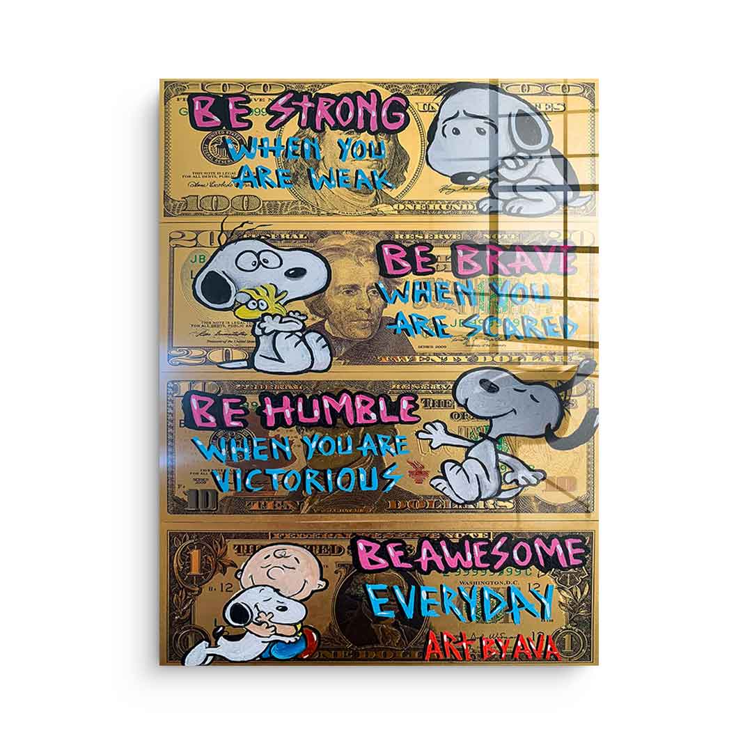 Awesome Snoopy - Acrylglas