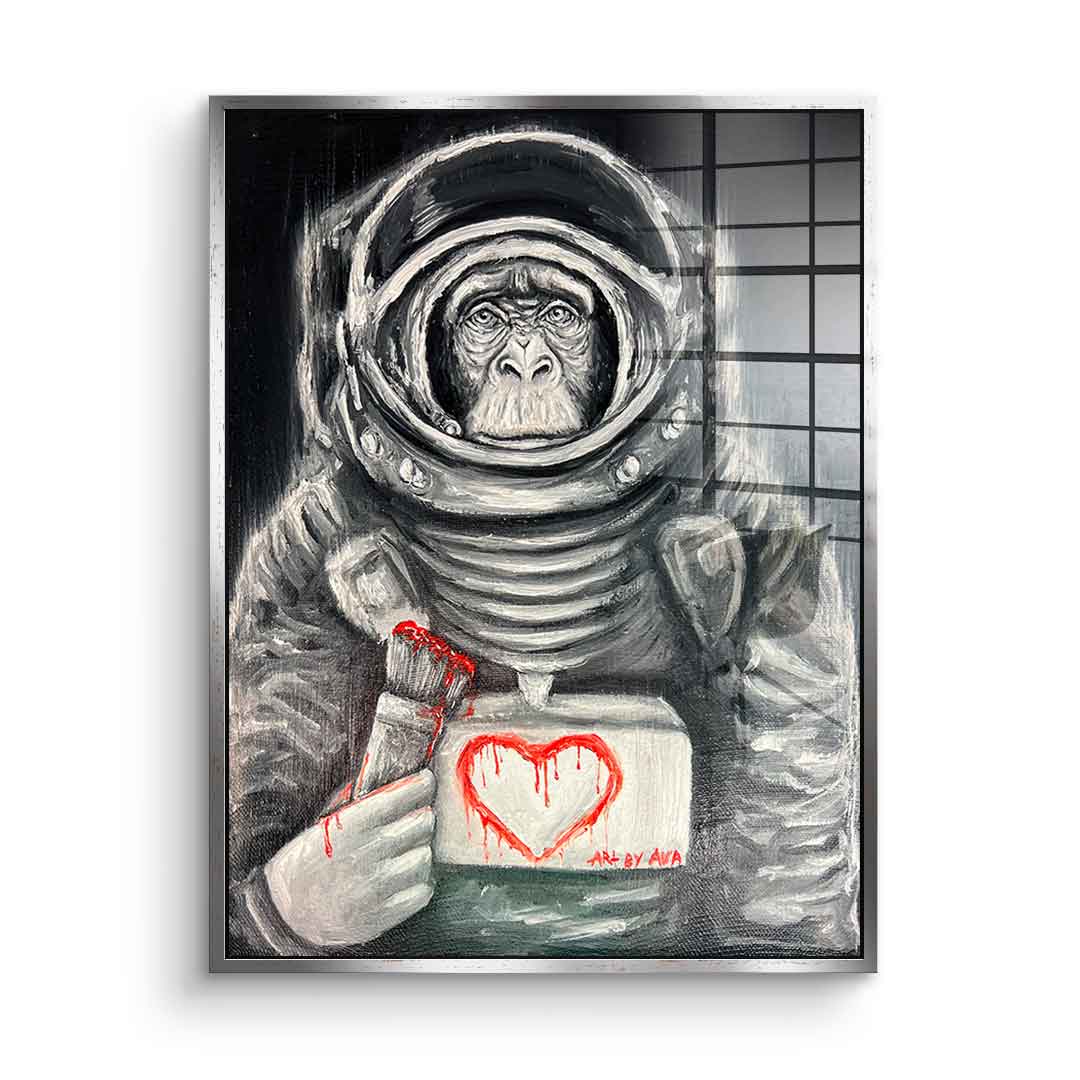 Space Monkey - Acrylglas
