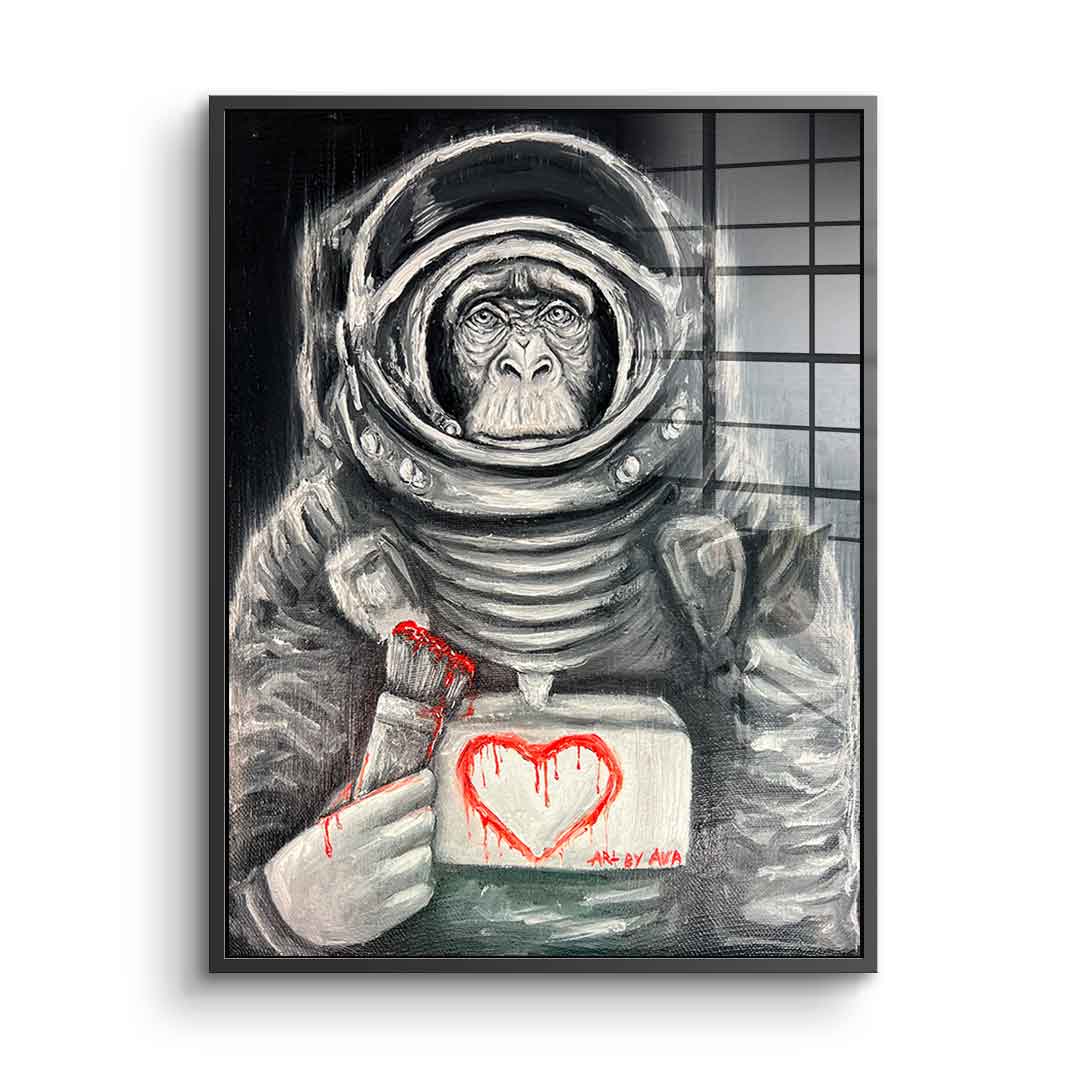 Space Monkey - Acrylglas
