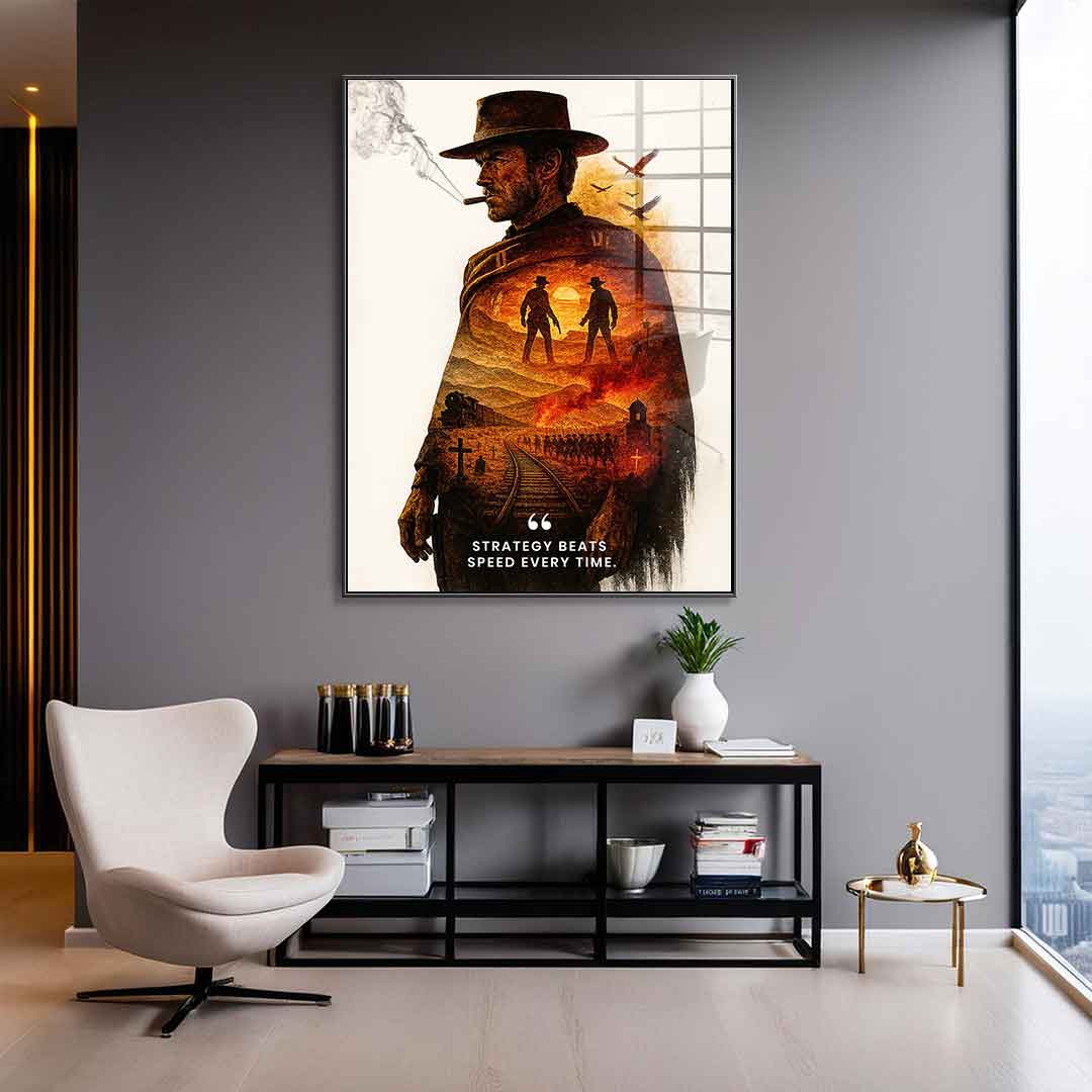 Strategy Beats Speed - Acrylglas