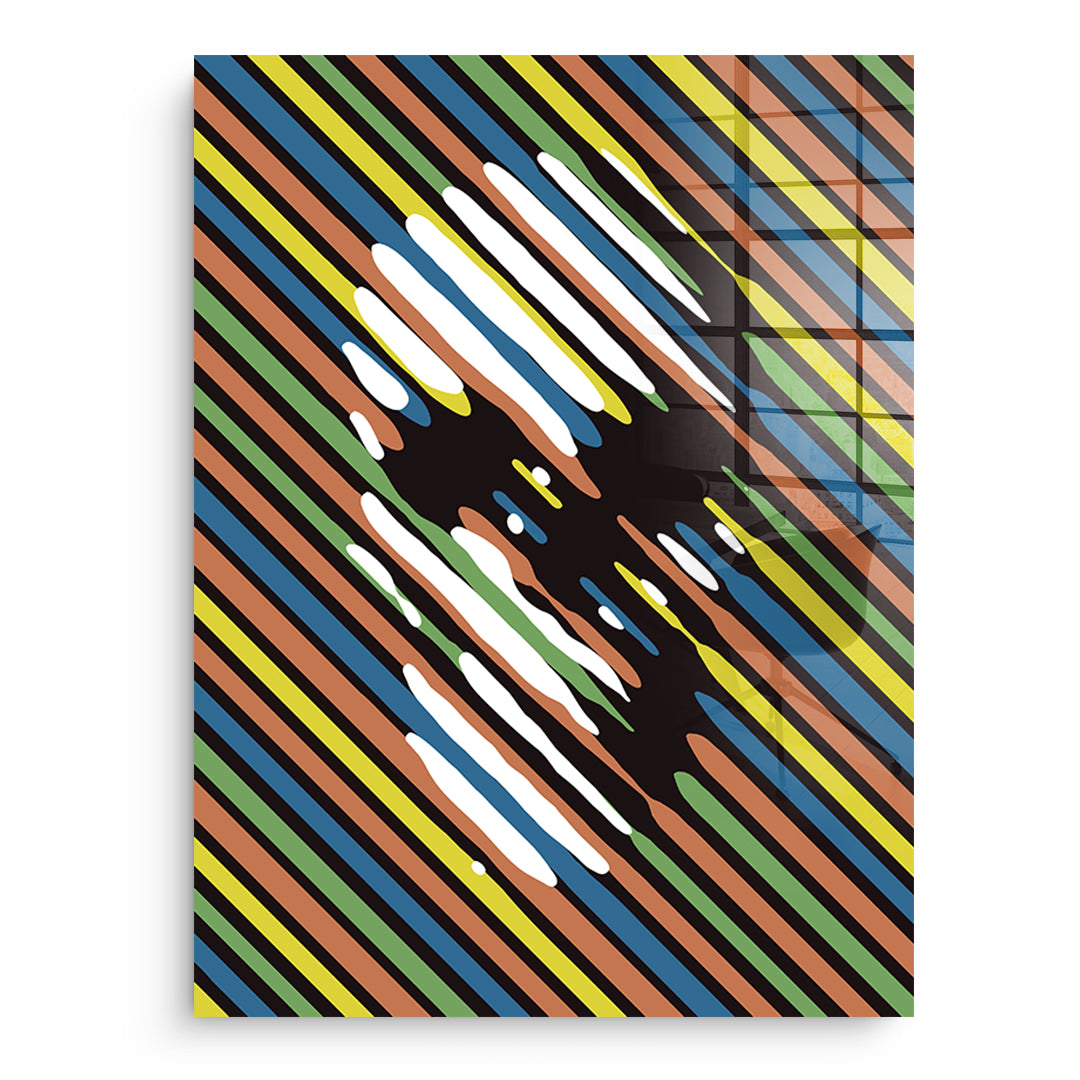 Stripe Skull - Acrylglas