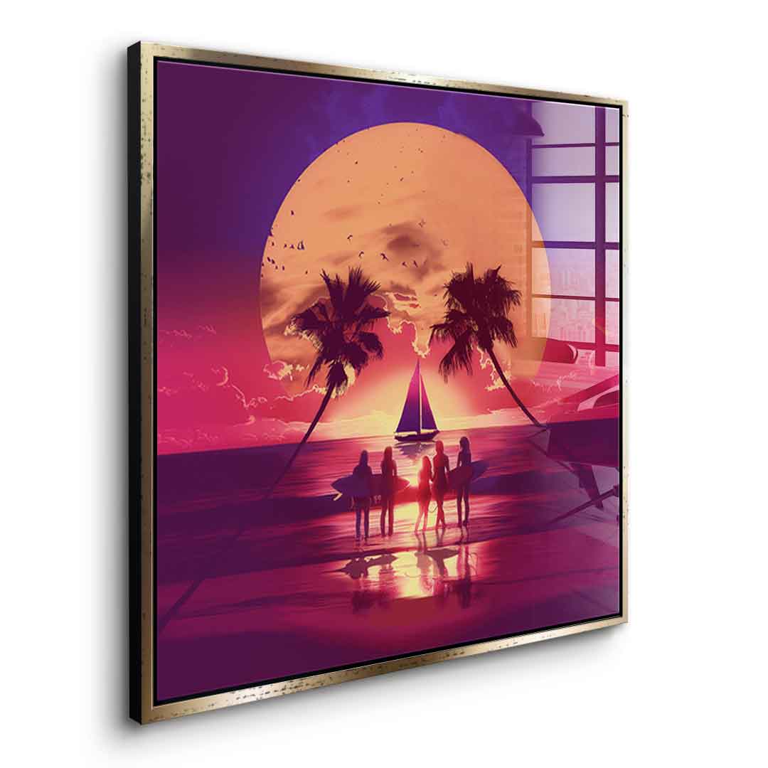 Surf Skull - Acrylglas