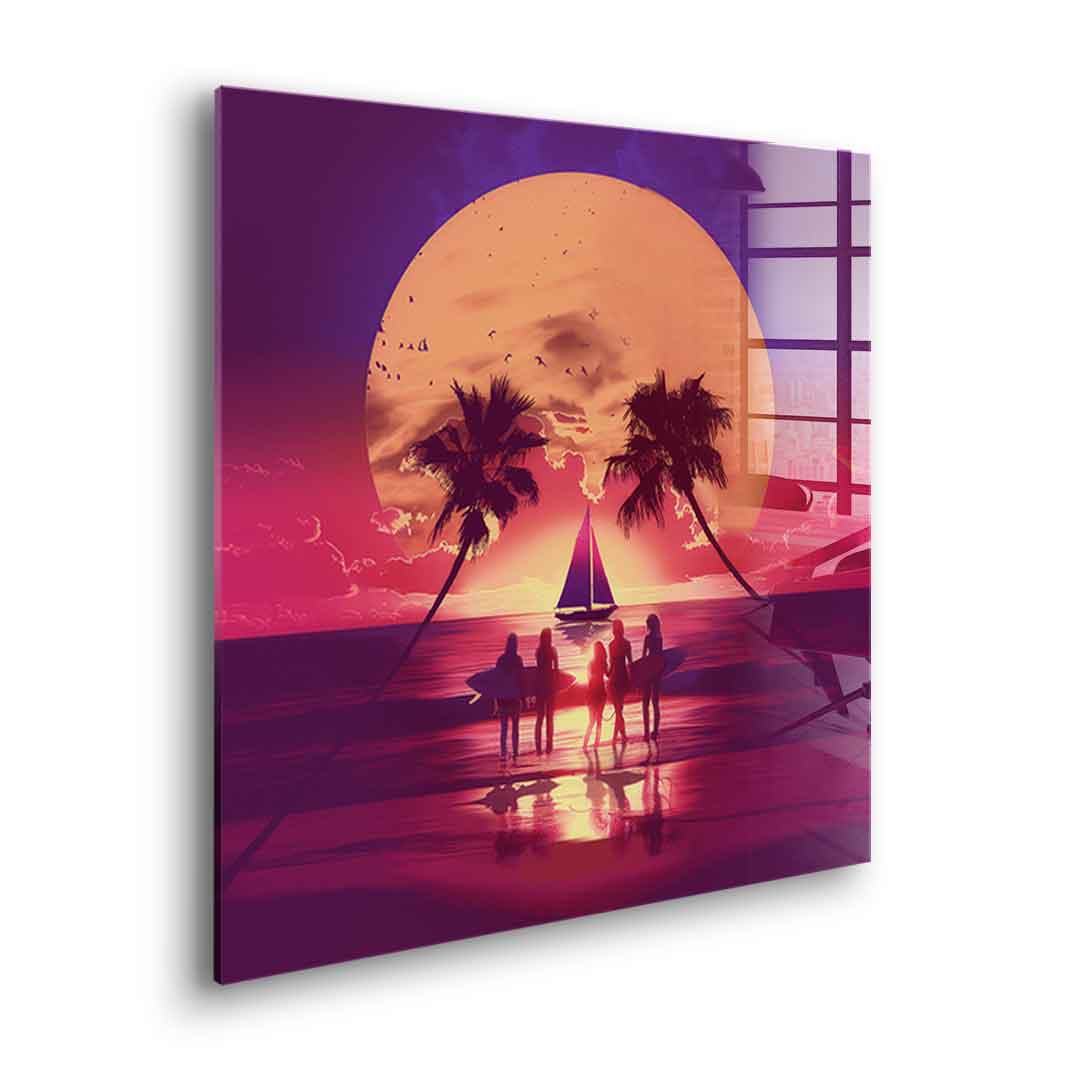 Surf Skull - Acrylglas