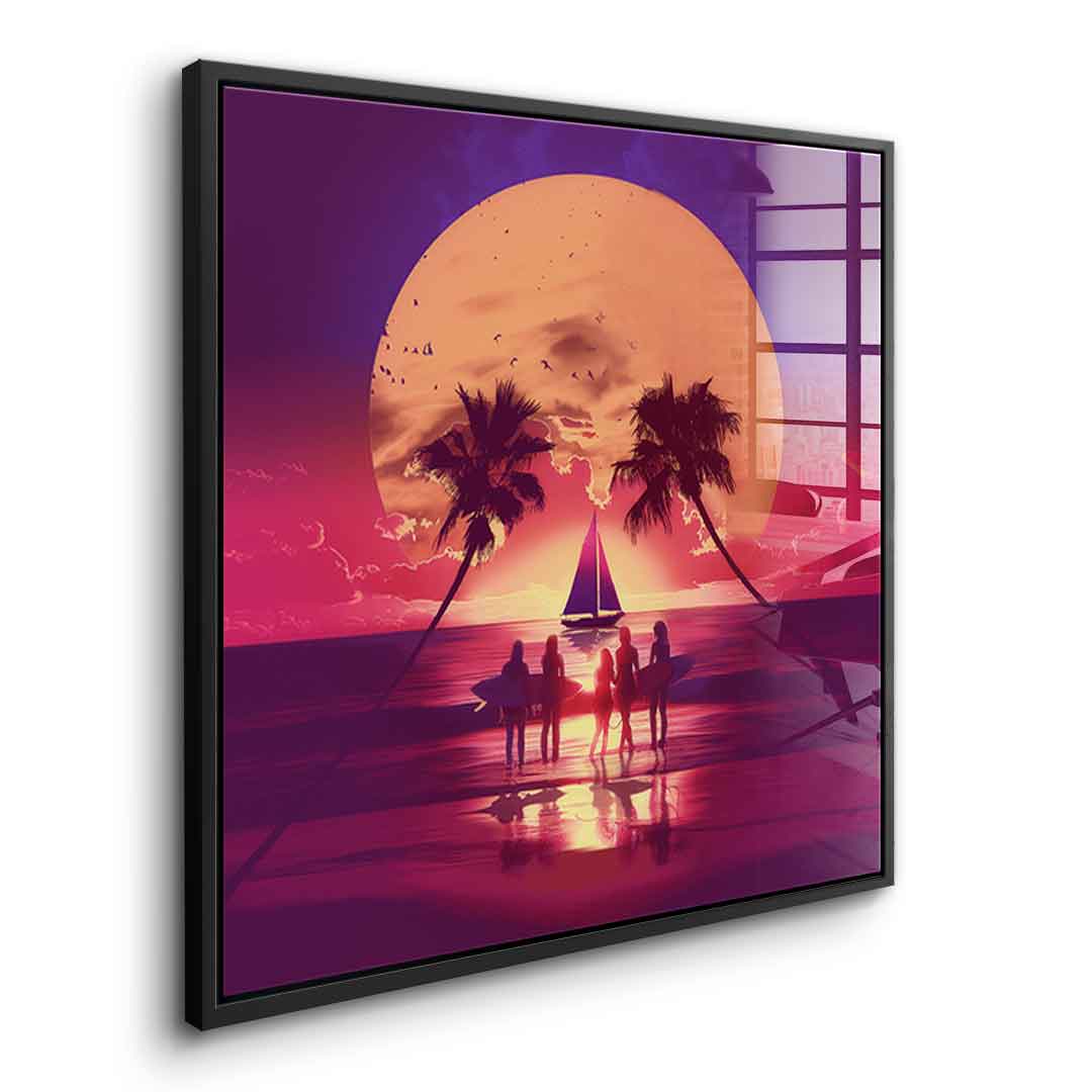 Surf Skull - Acrylglas