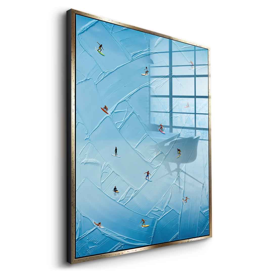 Surfing in Action - Acrylglas