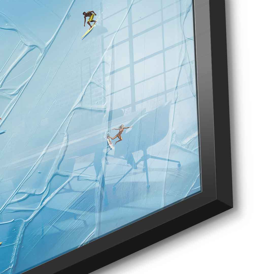 Surfing in Action - Acrylglas