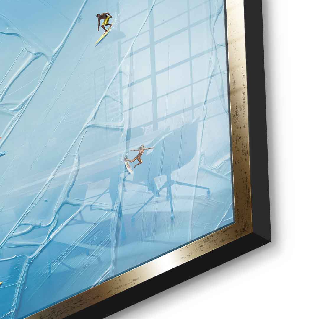 Surfing in Action - Acrylglas