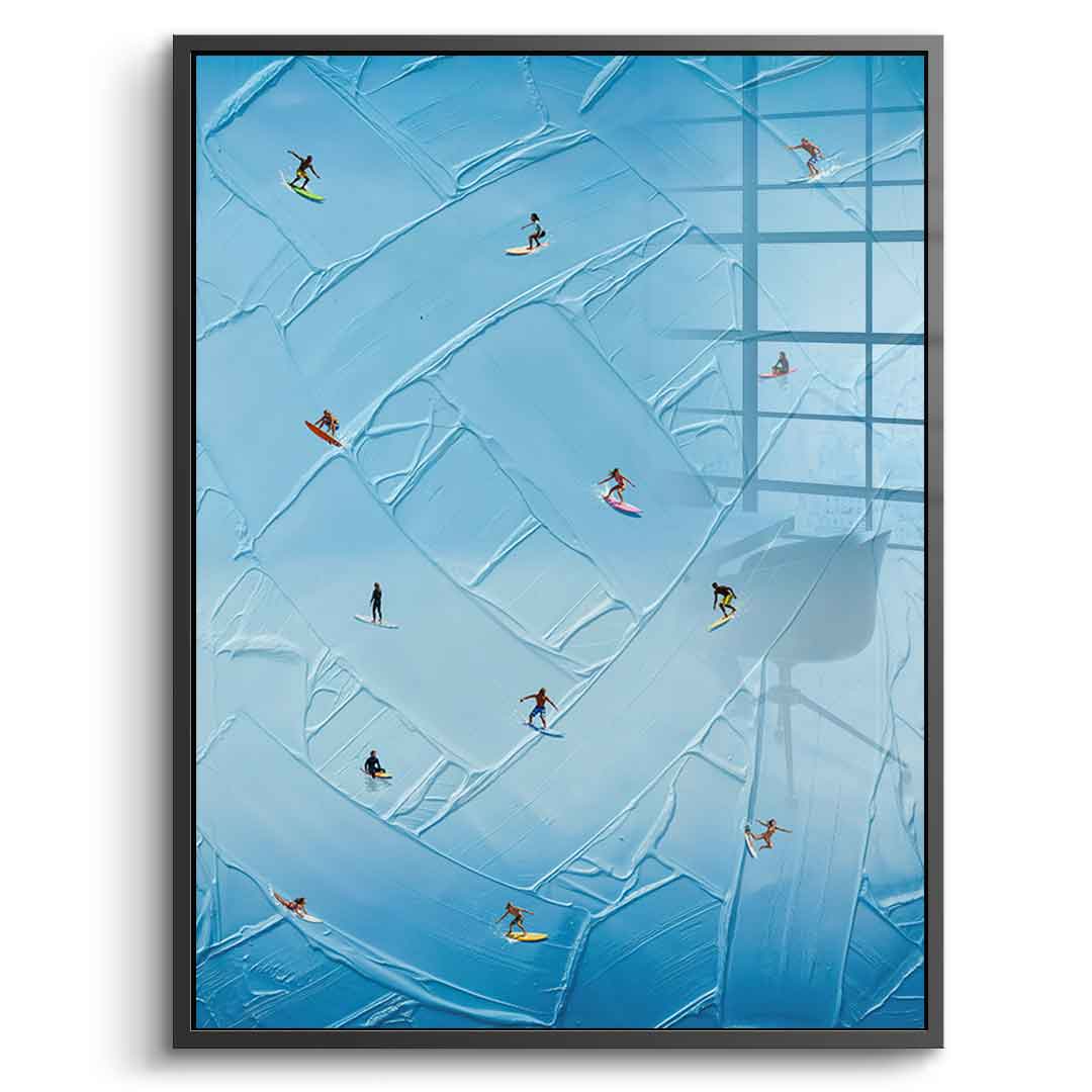 Surfing in Action - Acrylglas