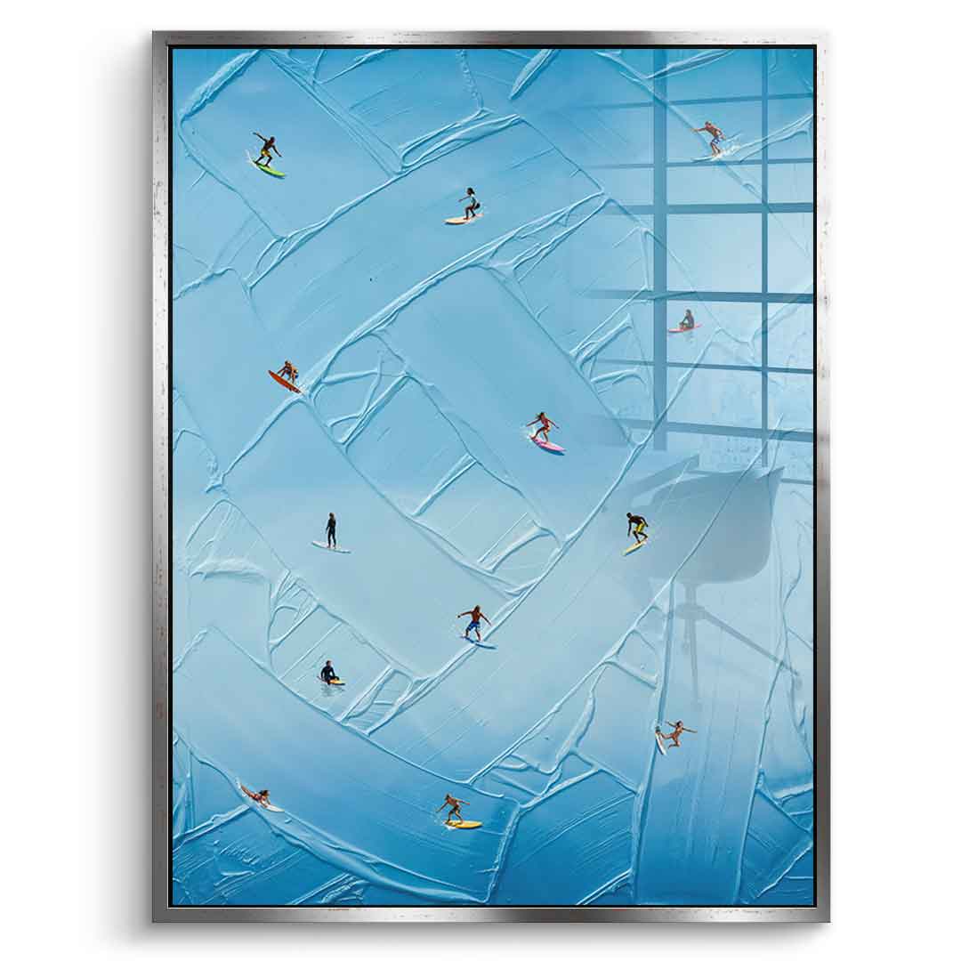 Surfing in Action - Acrylglas