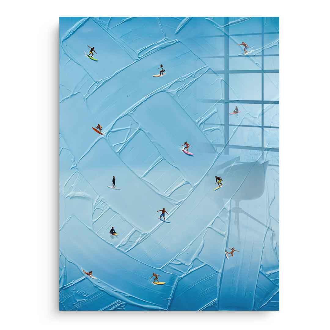 Surfing in Action - Acrylglas