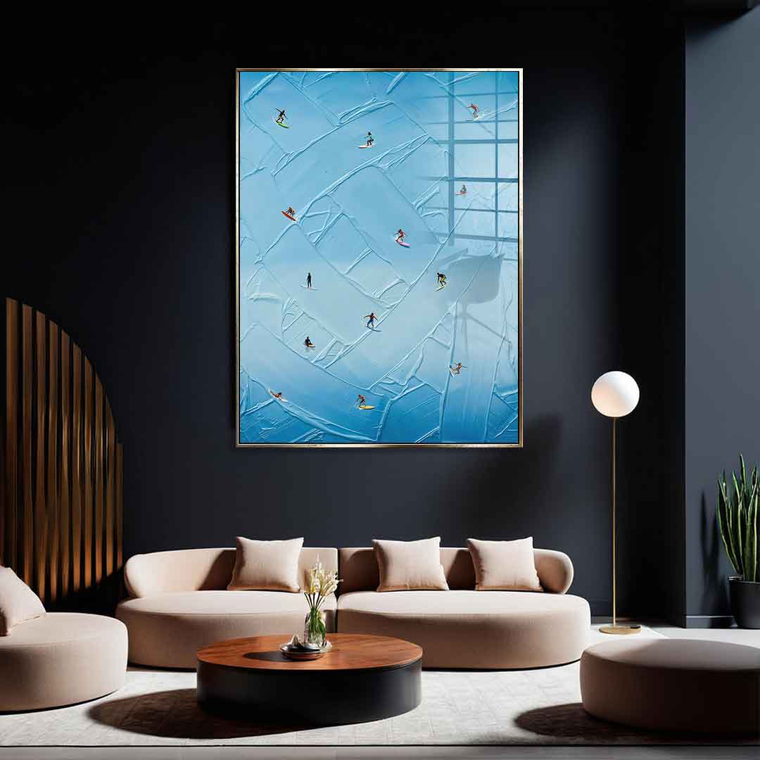 Surfing in Action - Acrylglas