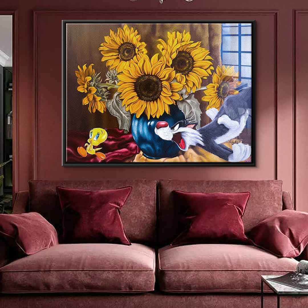 Tweety Running - acrylic glass