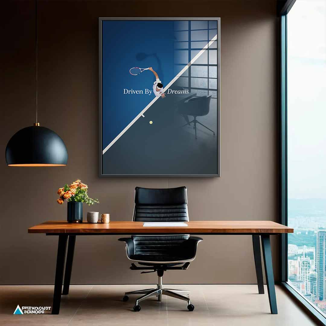 Driven by Dreams #Tennis - Acrylglas