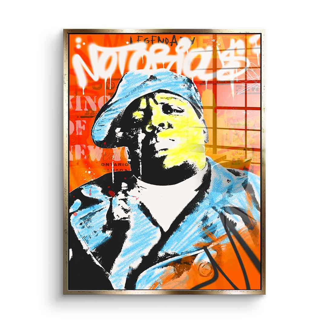 Notoriou $ - acrylic glass