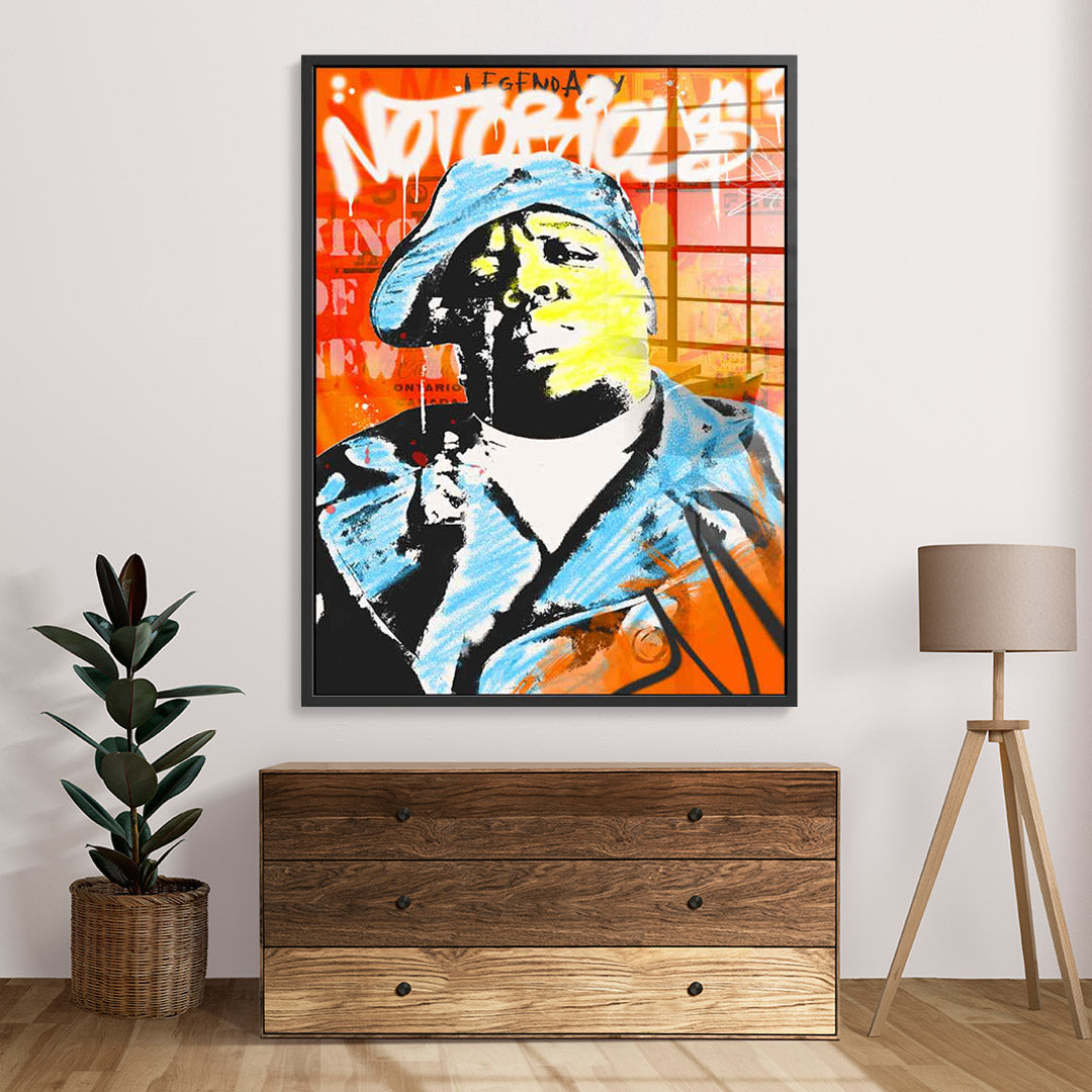 Notoriou $ - acrylic glass