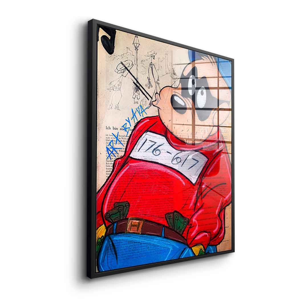 Thinking Beagle Boy - Acrylglas
