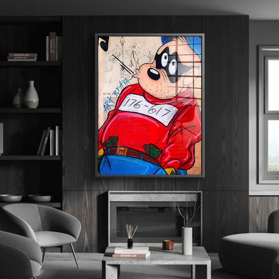 Thinking Beagle Boy - Acrylglas