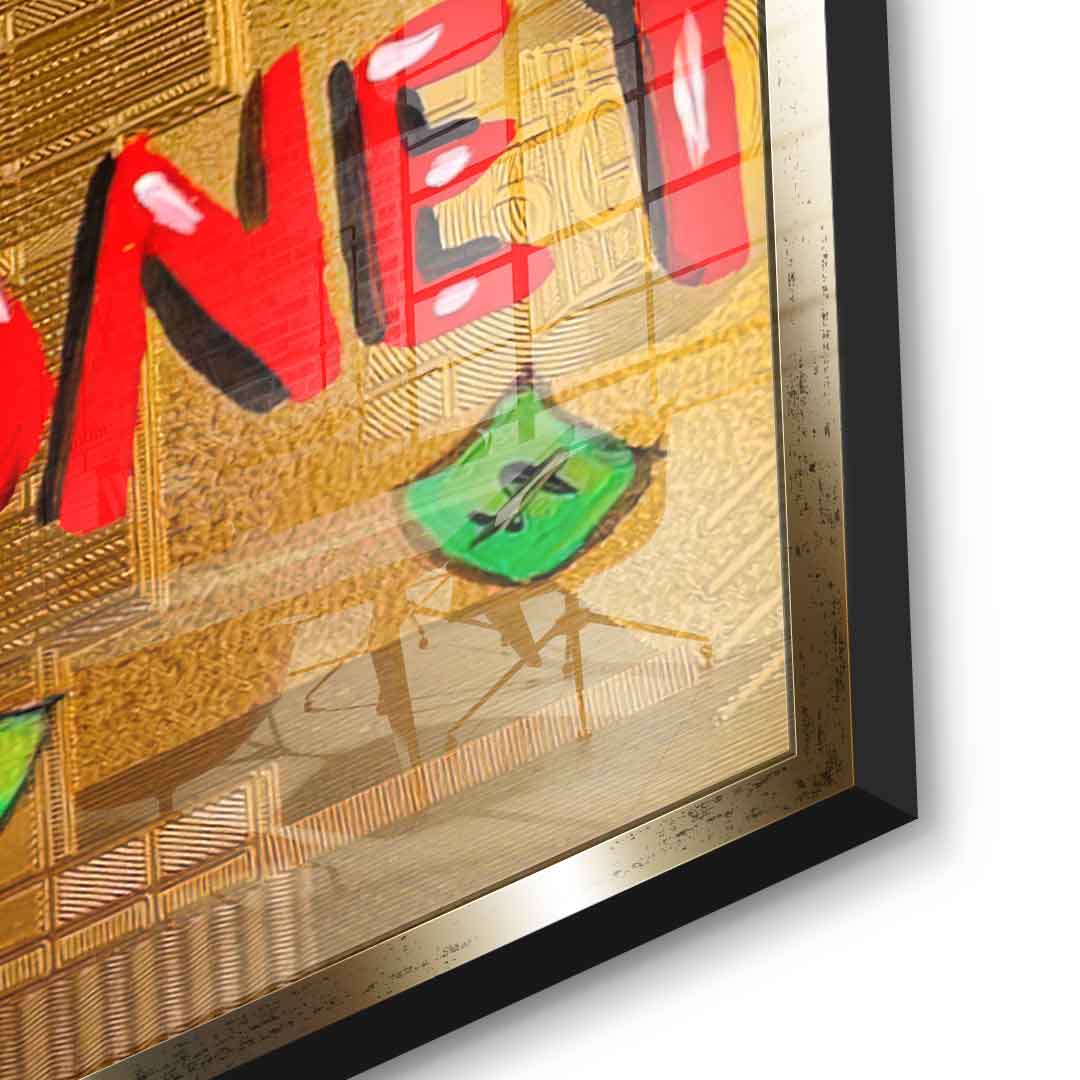 Time is money - acrylic glass