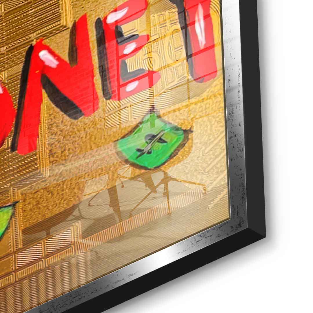 Time is money - acrylic glass