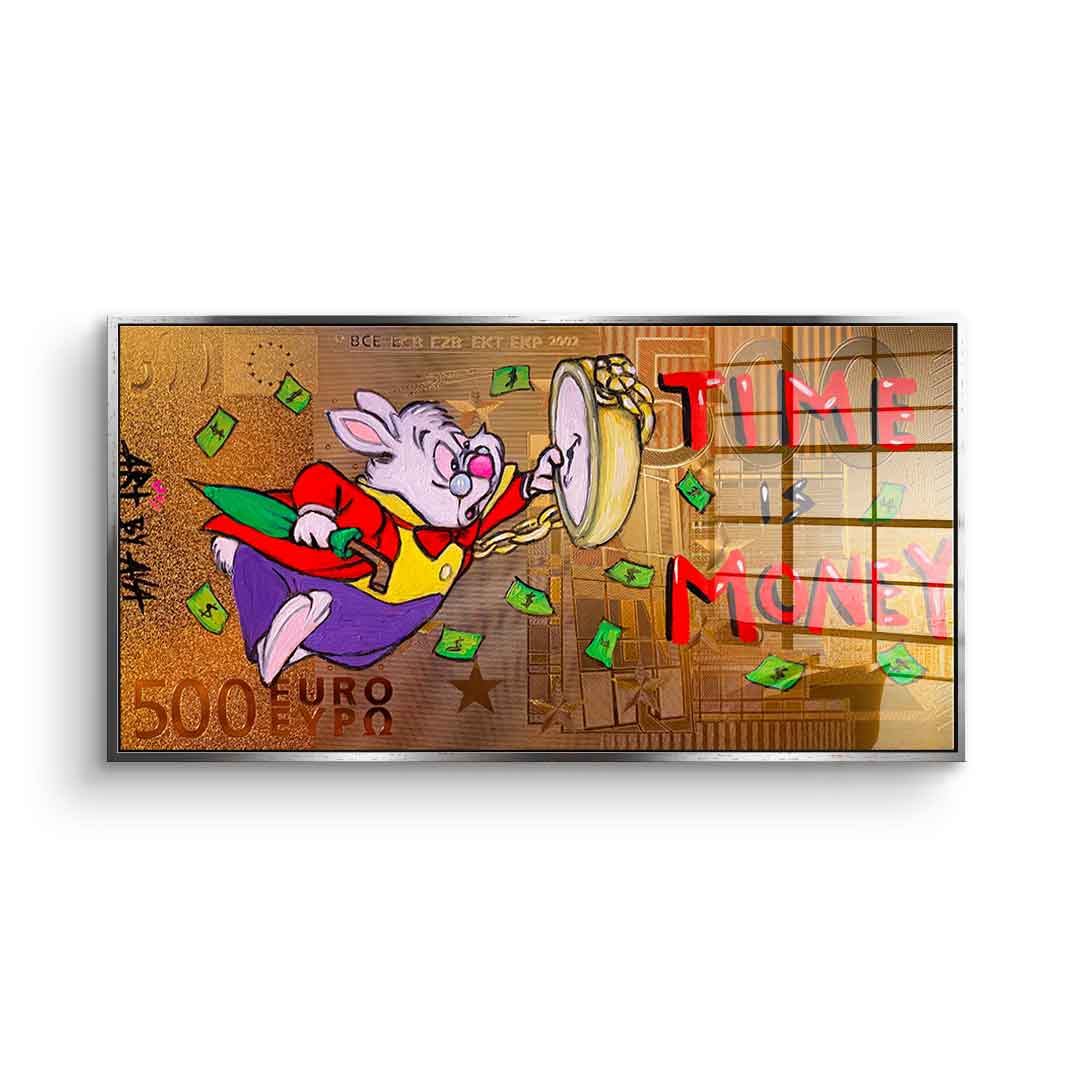 Time is money - acrylic glass