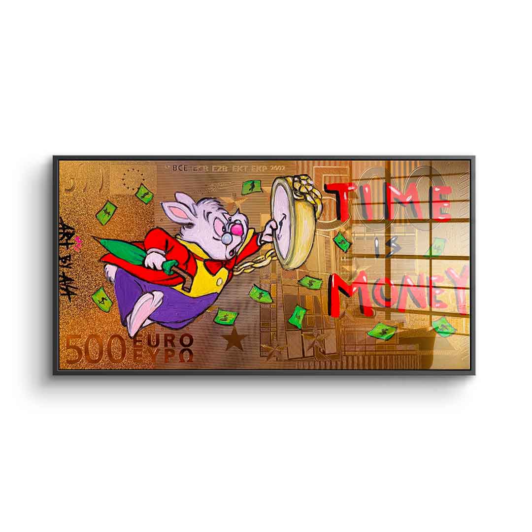 Time is money - acrylic glass