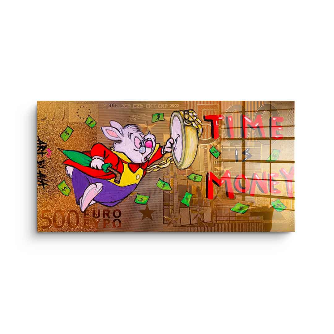 Time is money - acrylic glass