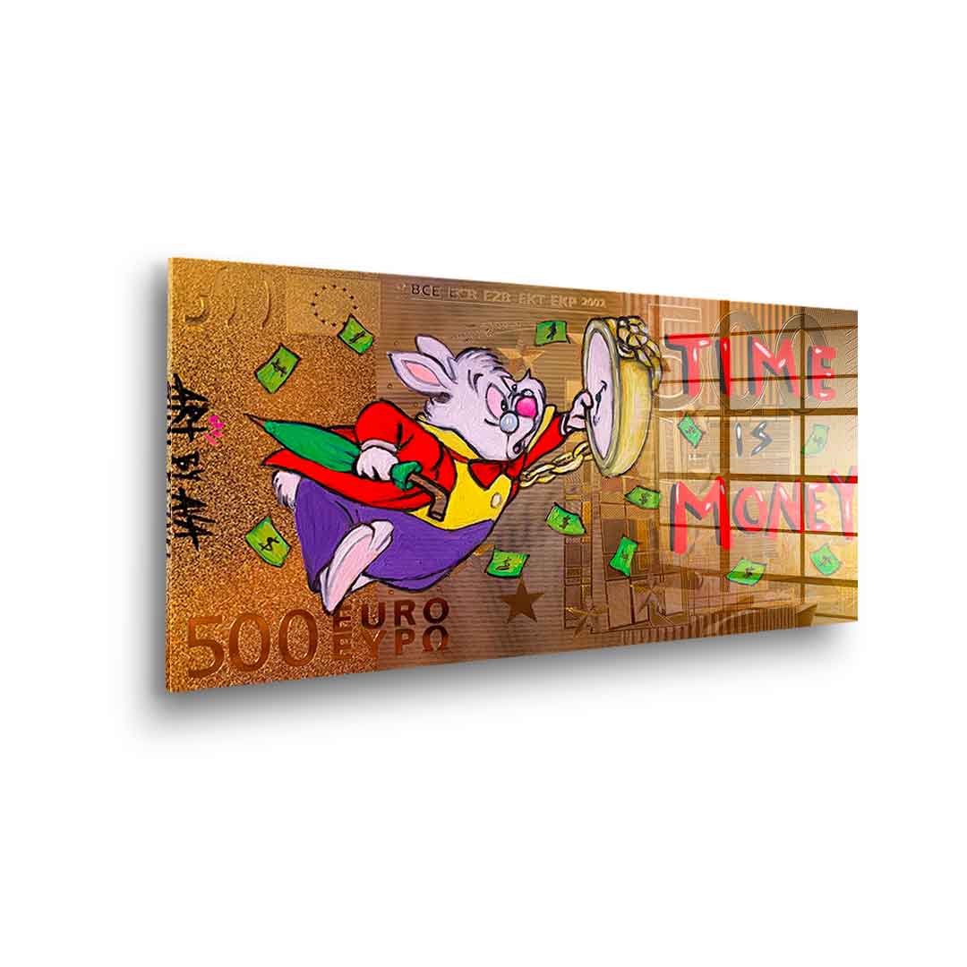 Time is money - acrylic glass