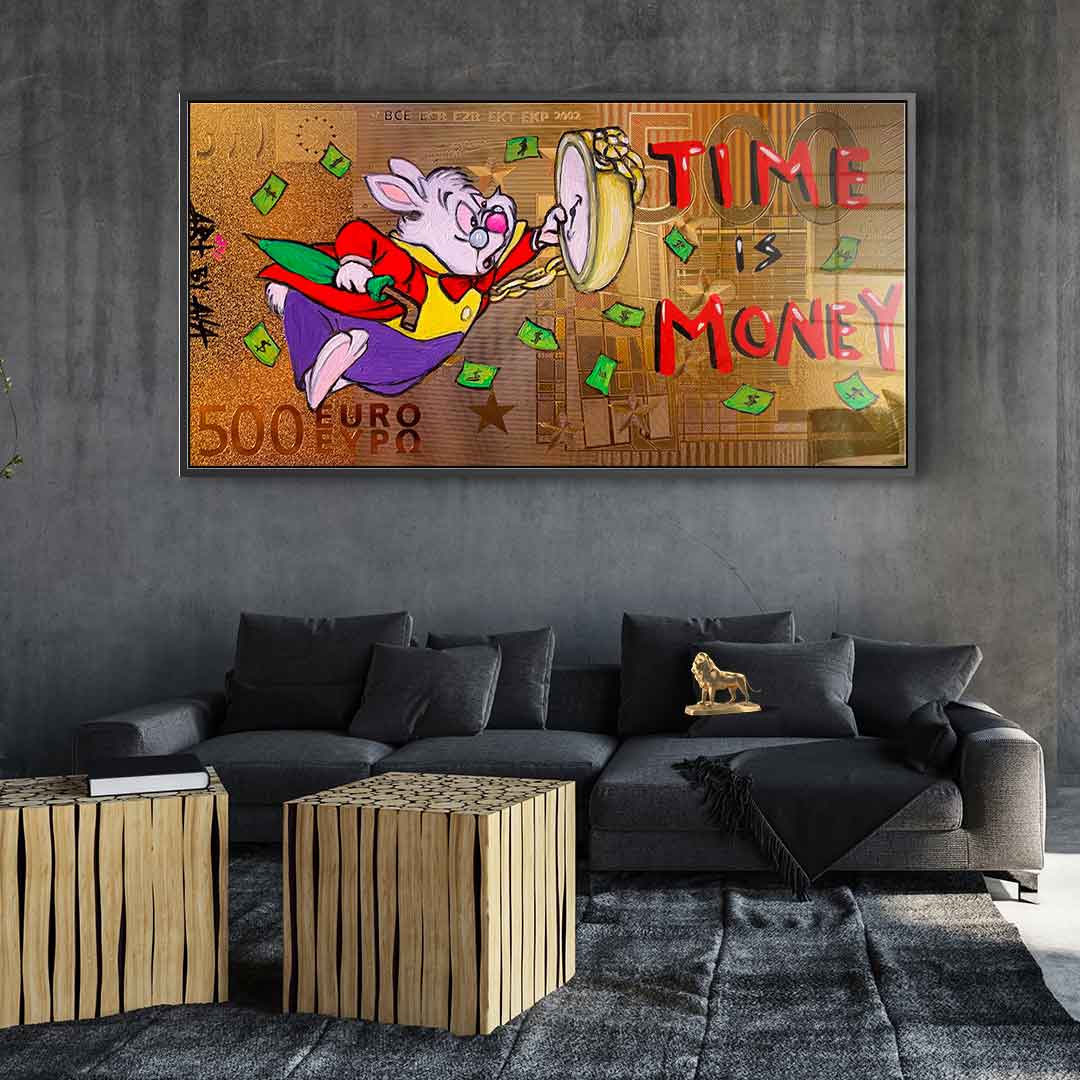 Time is money - acrylic glass