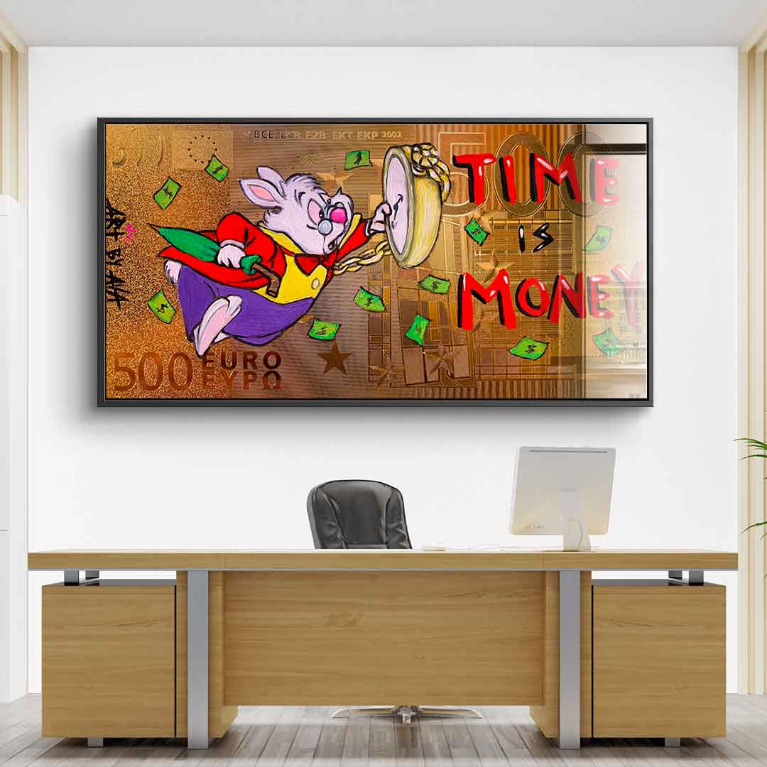 Time is money - acrylic glass
