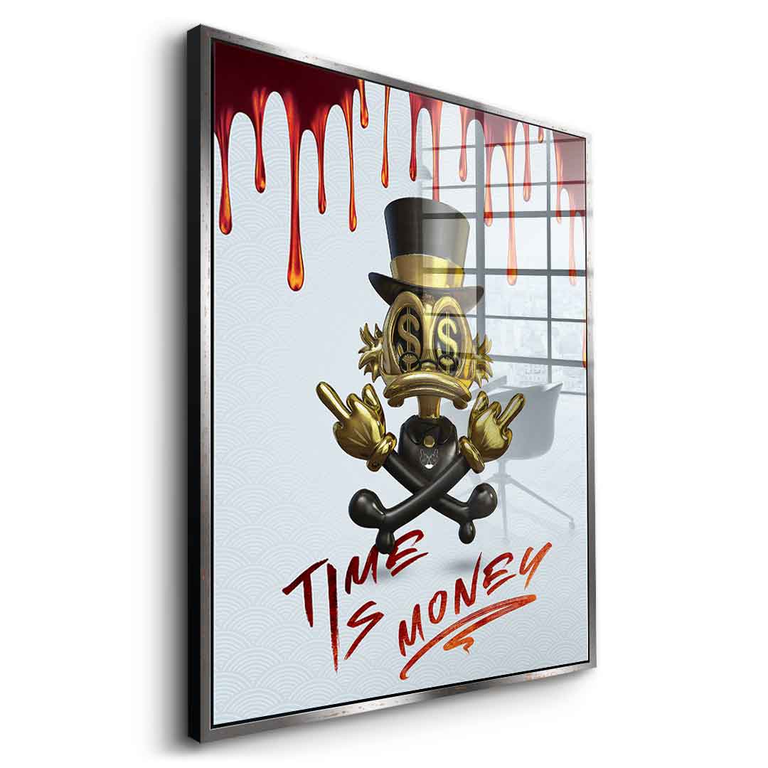 Time is money - acrylic glass