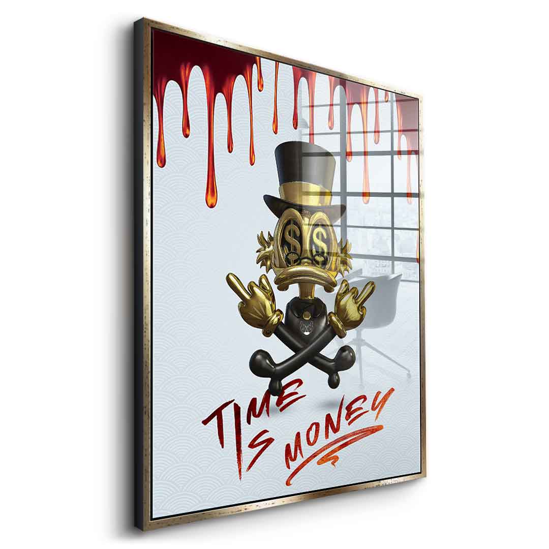 Time is money - acrylic glass