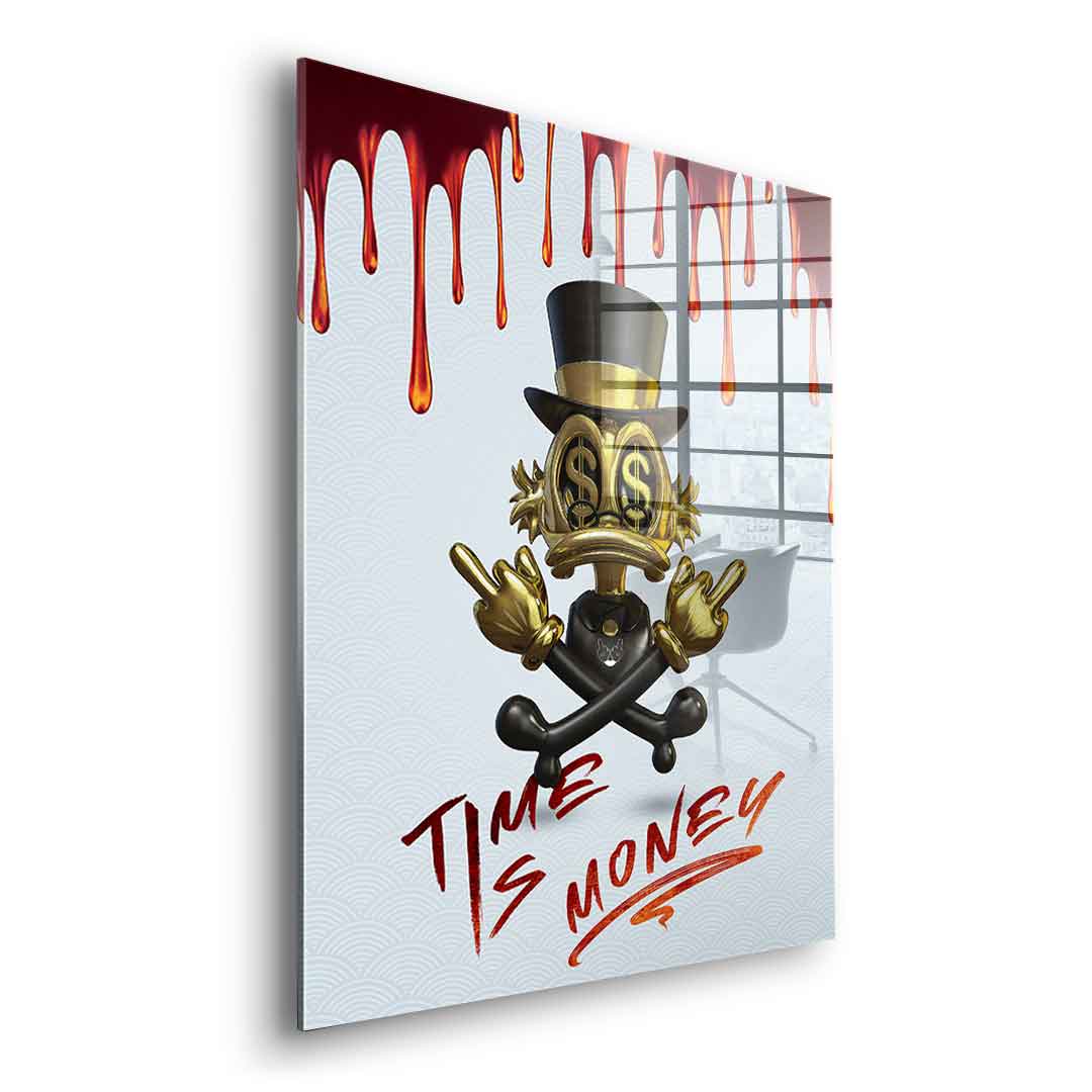 Time is money - acrylic glass