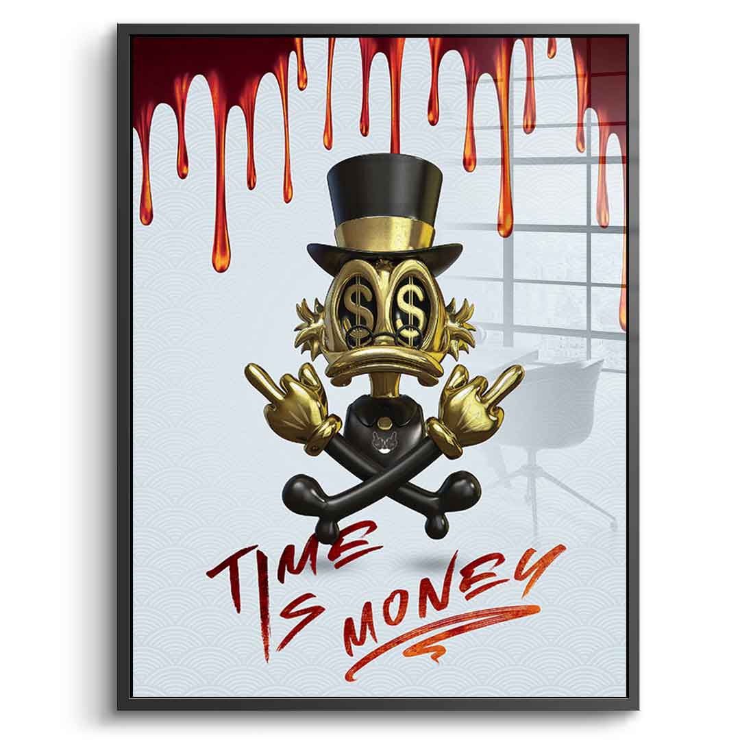 Time is money - acrylic glass
