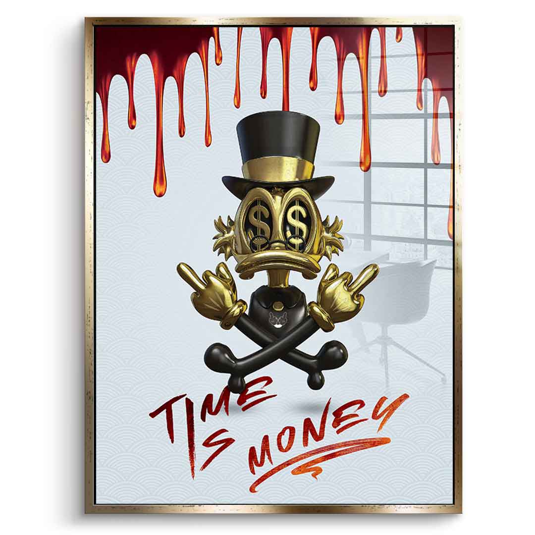 Time is money - acrylic glass