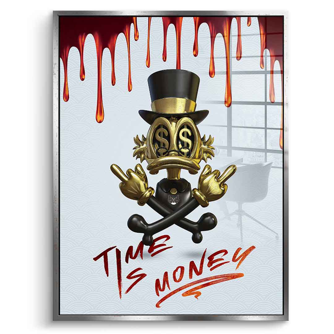 Time is money - acrylic glass