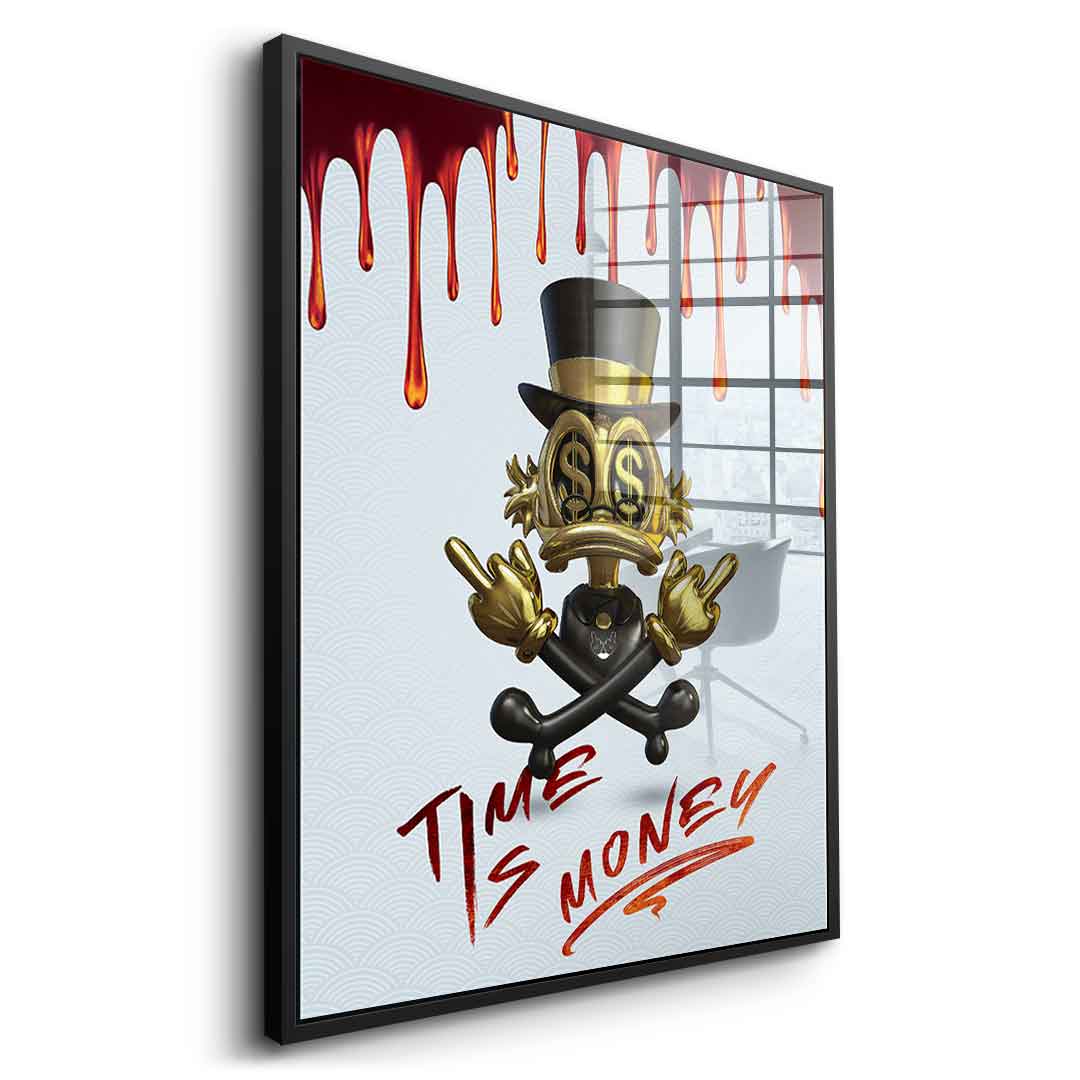Time is money - acrylic glass