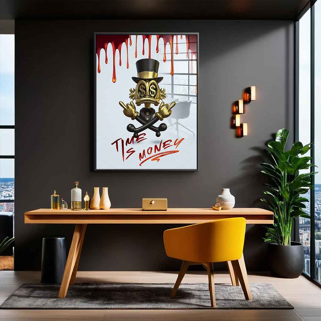 Time is money - acrylic glass