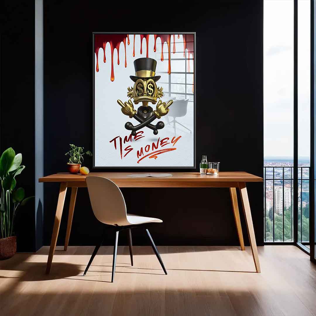 Time is money - acrylic glass