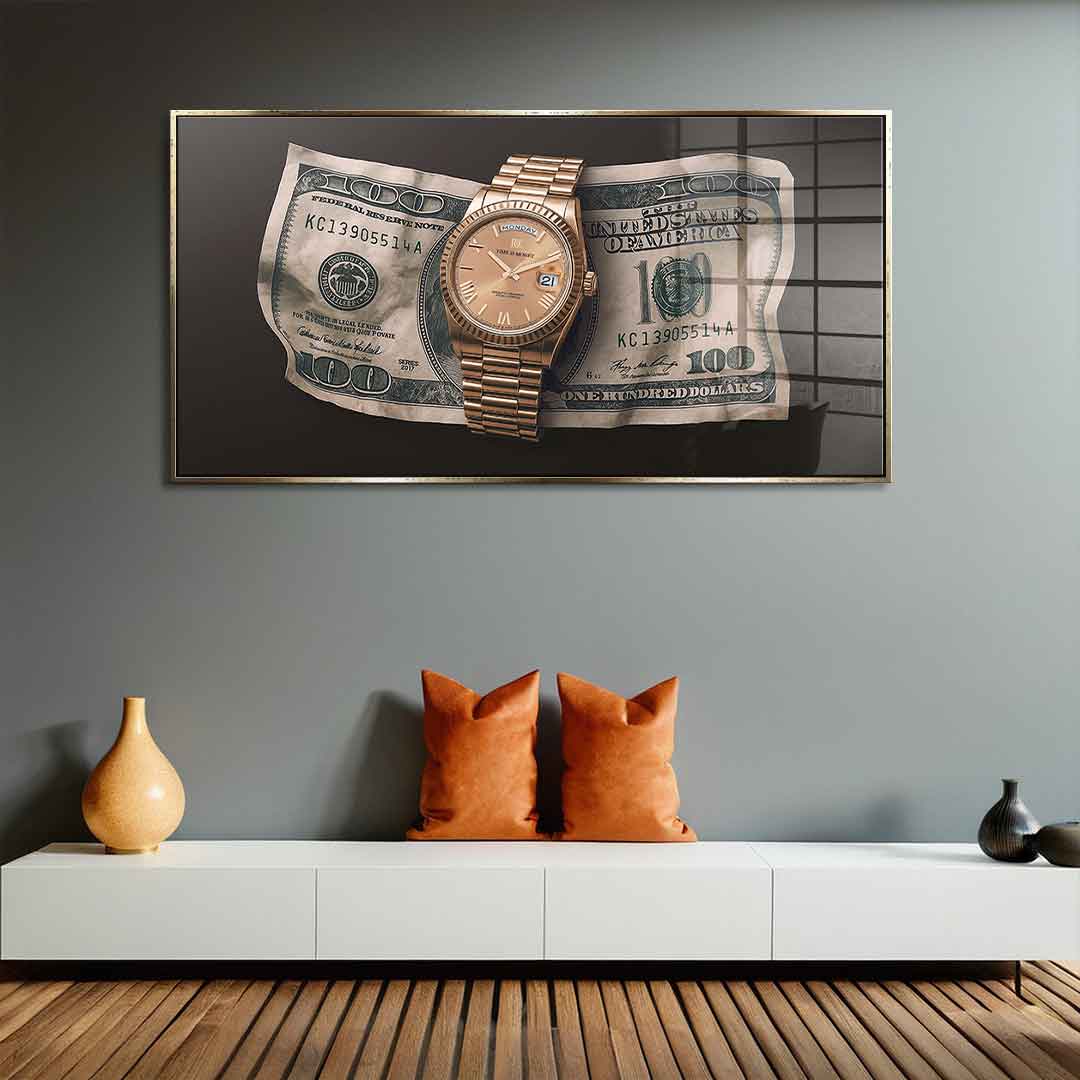 Time is Money - Acrylglas