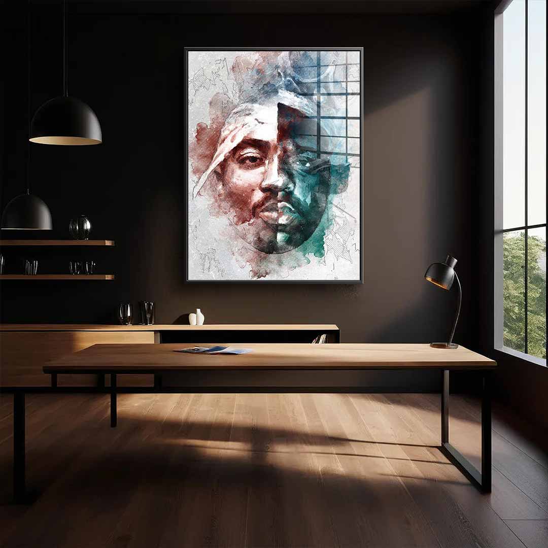 Tupac B.I.G. Portrait - Acrylglas