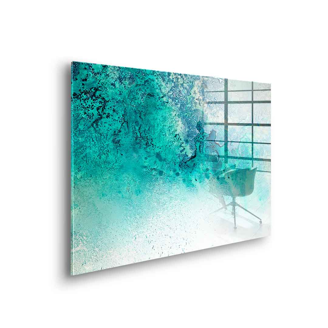 Turquoise Whispering - Acrylglas
