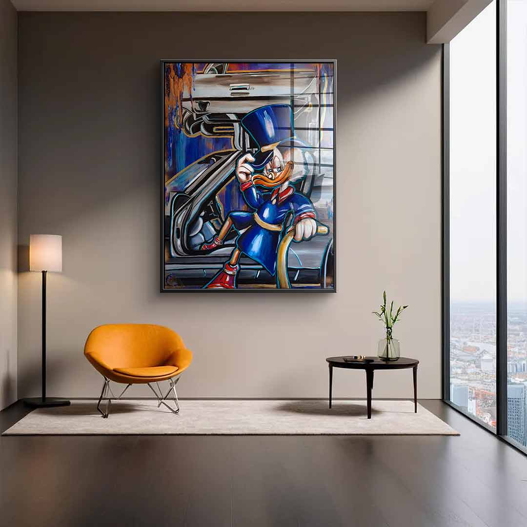 Uncle scrooge - acrylic glass