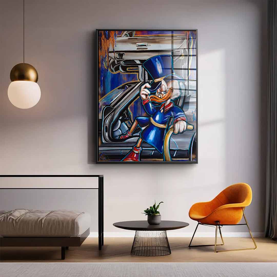 Uncle scrooge - acrylic glass