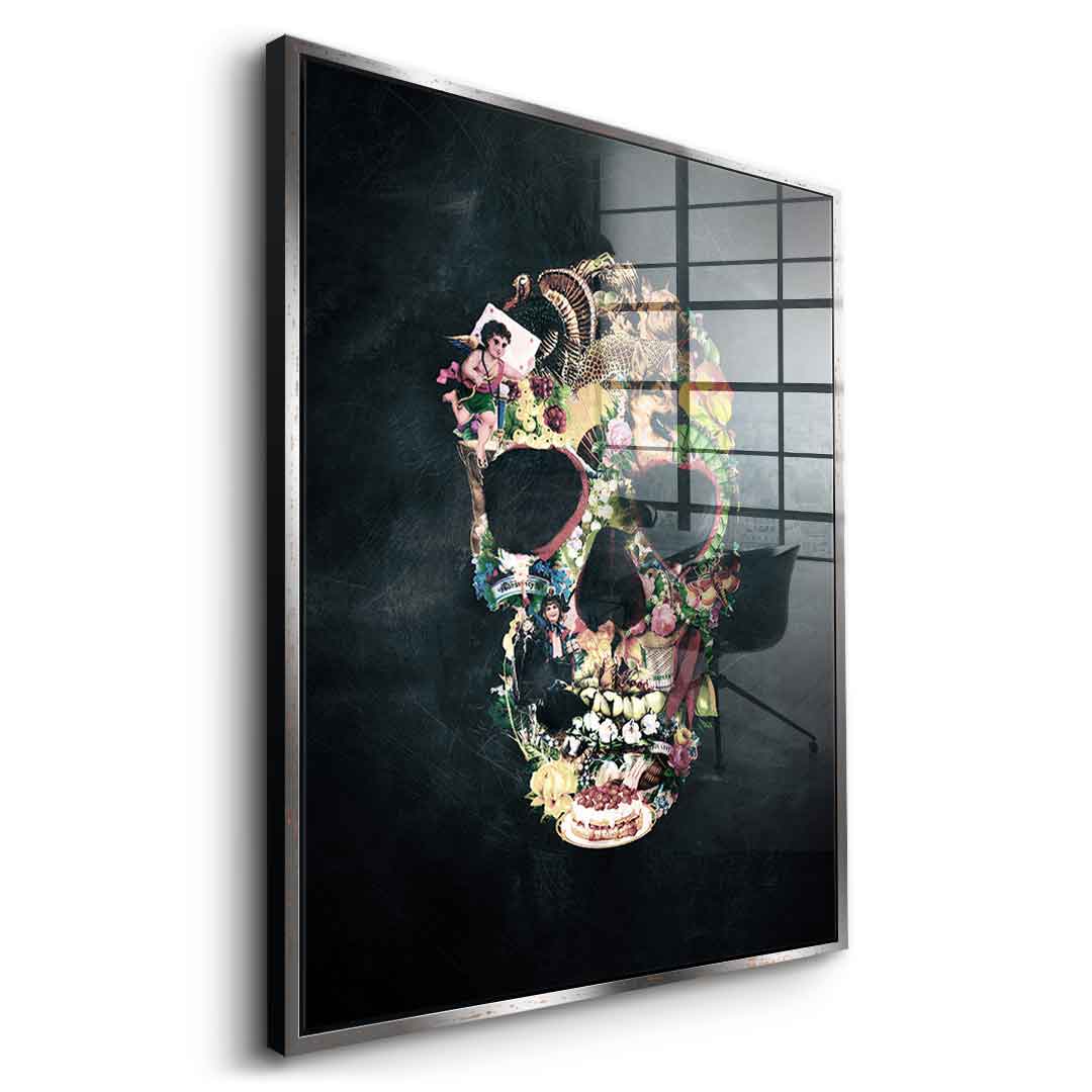 Vintage Skull - Acrylglas