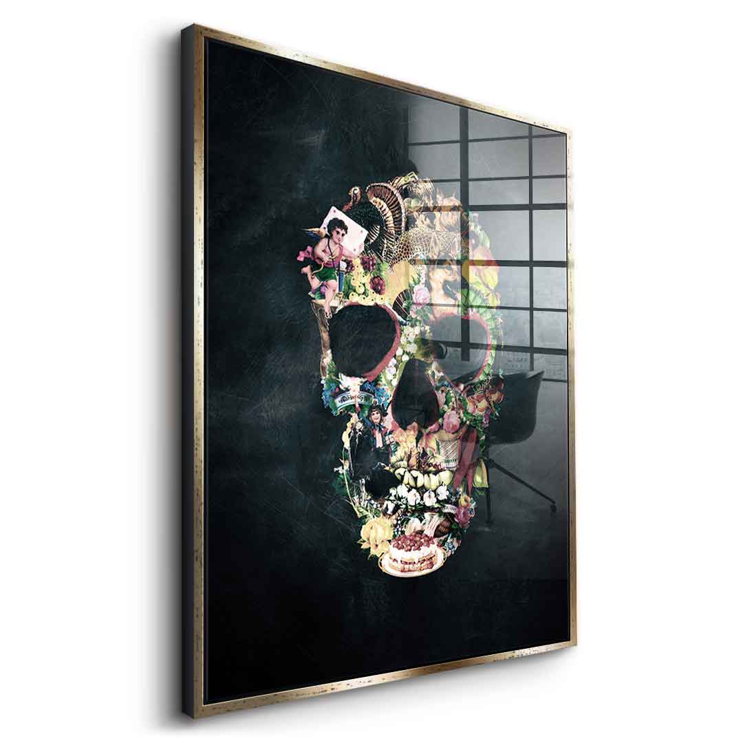 Vintage Skull - Acrylglas