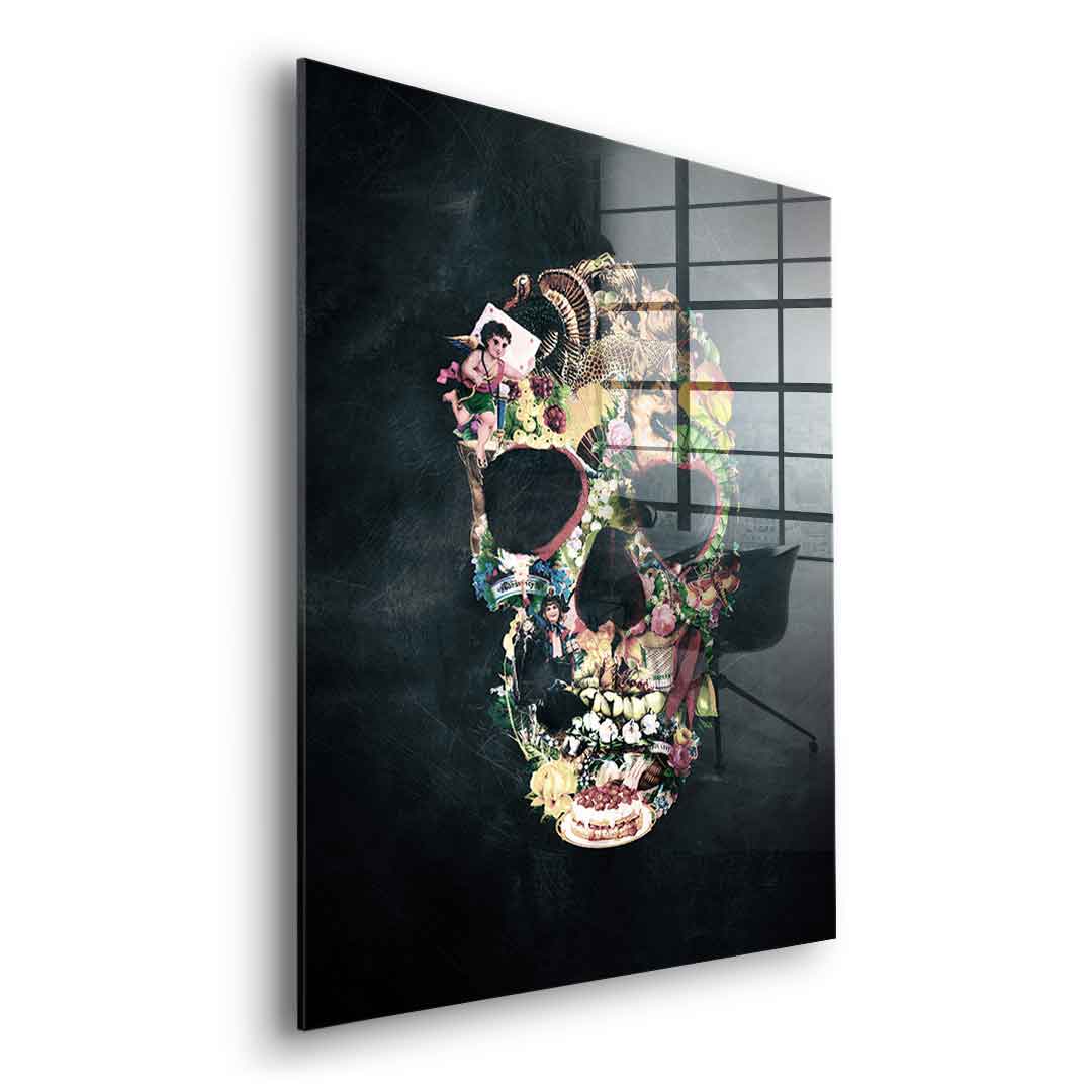 Vintage Skull - Acrylglas