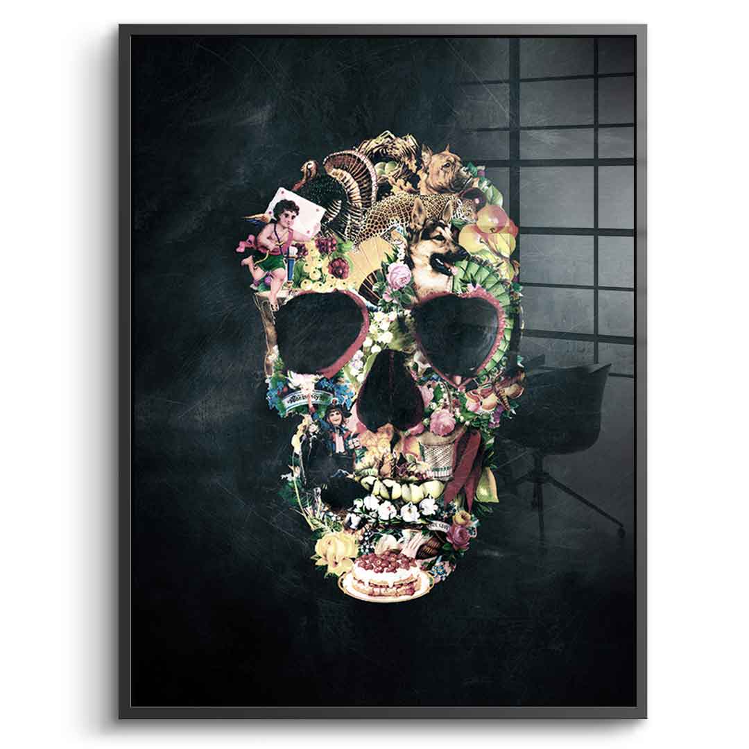 Vintage Skull - Acrylglas