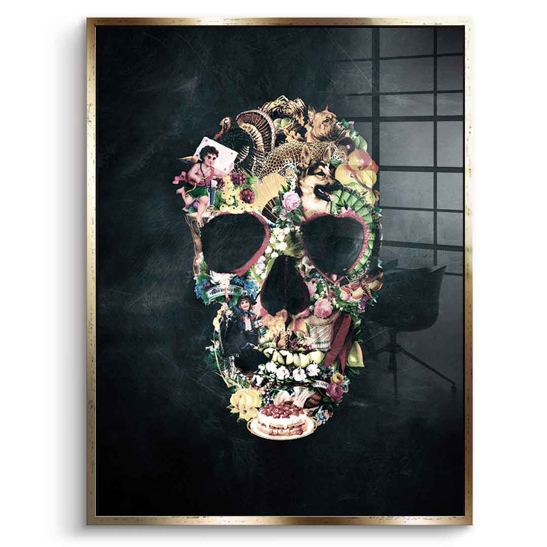 Vintage Skull - Acrylglas