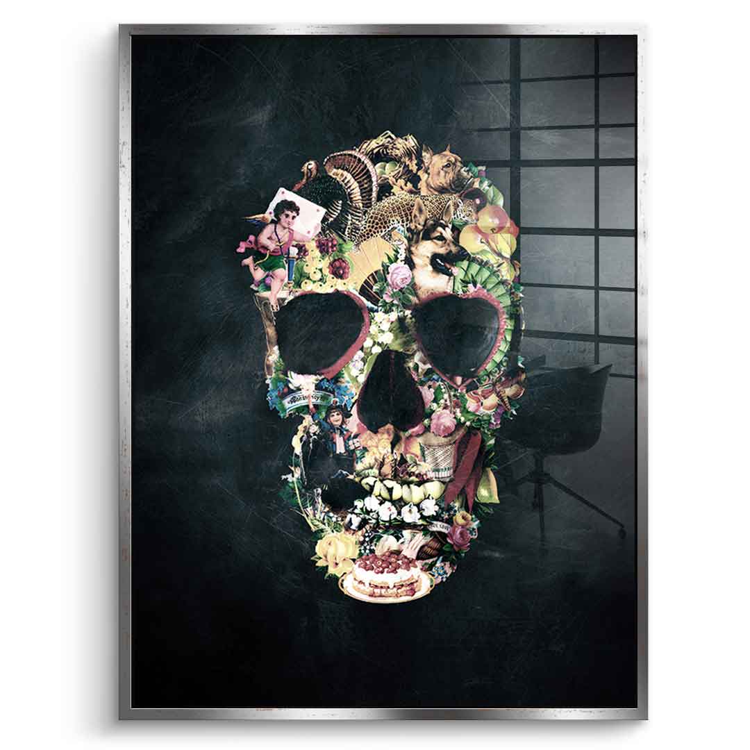 Vintage Skull - Acrylglas