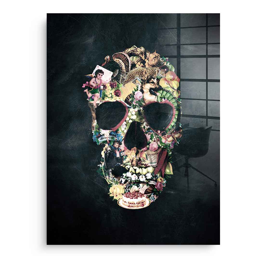 Vintage Skull - Acrylglas